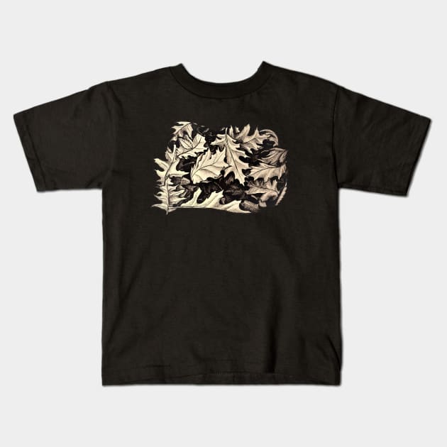 Leaves Kids T-Shirt by GnarlyBones